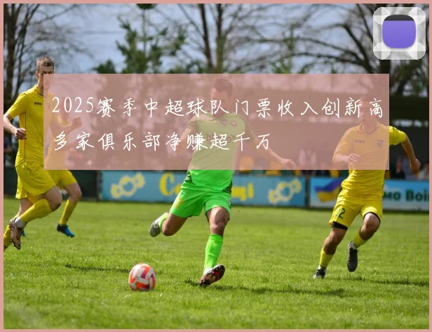 2025赛季中超球队门票收入创新高多家俱乐部净赚超千万