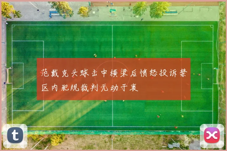 范戴克头球击中横梁后愤怒投诉禁区内犯规裁判无动于衷